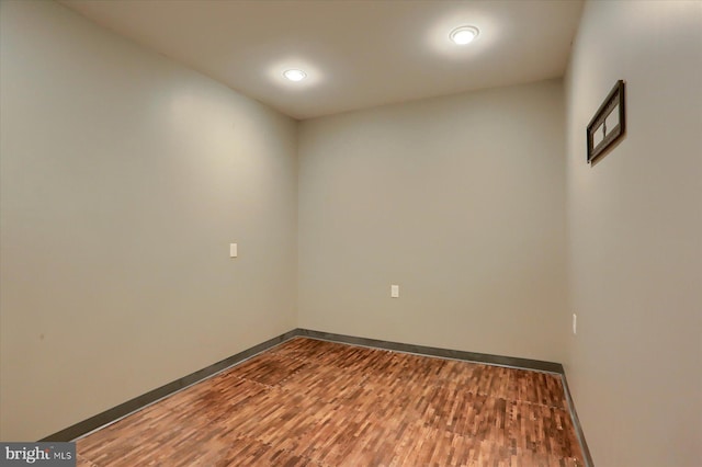 121 Rich Valley Rd, Mechanicsburg, PA 17050 - unfurnished room with baseboards, recessed lighting, and wood finished floors