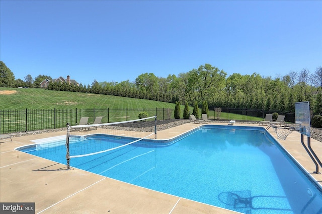 121 Rich Valley Rd, Mechanicsburg, PA 17050 - view of swimming pool with a diving board, a fenced in pool, fence, a yard, and a patio