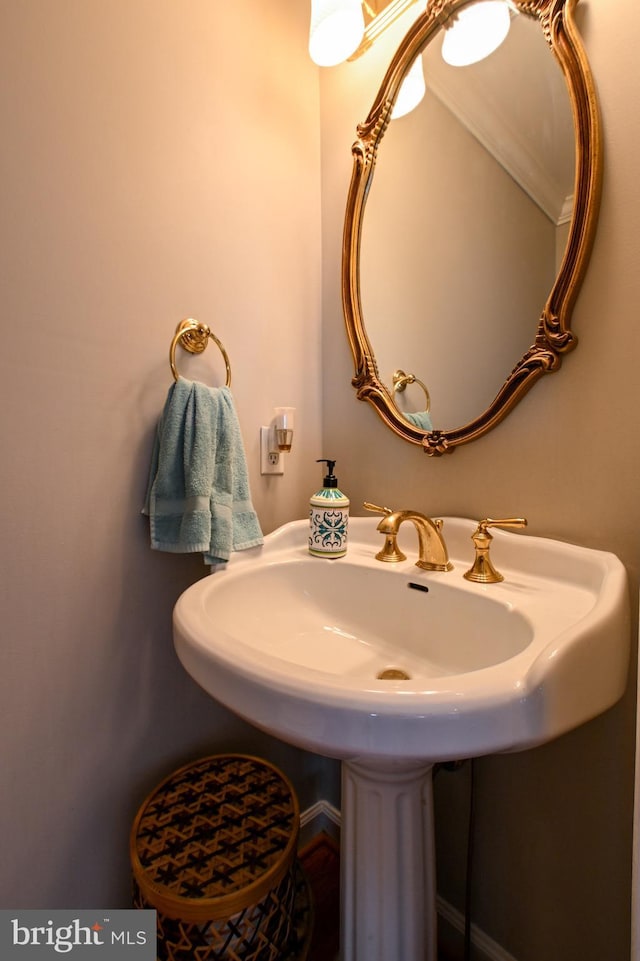 bathroom with a sink