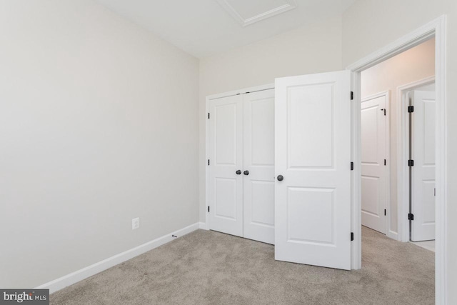 3393 Monterey Dr, Rockingham, VA 22801 - unfurnished bedroom with a closet, baseboards, and light colored carpet