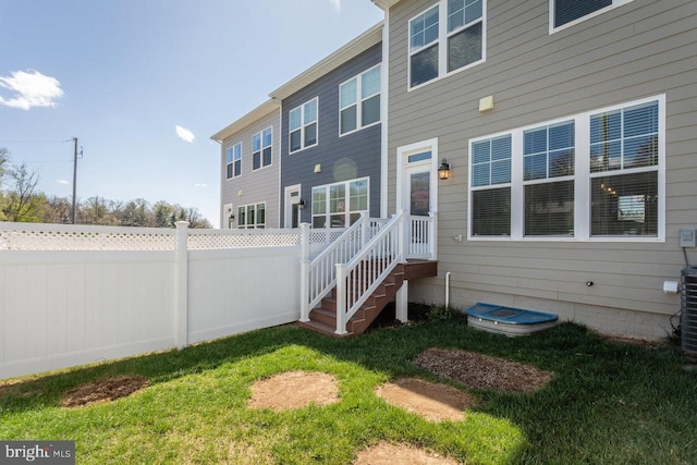 3393 Monterey Dr, Rockingham, VA 22801 - back of house featuring a yard and fence