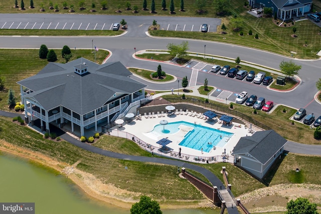 3393 Monterey Dr, Rockingham, VA 22801 - bird's eye view featuring a water view