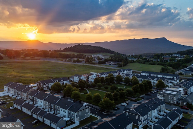 3393 Monterey Dr, Rockingham, VA 22801 - birds eye view of property featuring a mountain view
