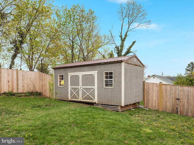 803 Berryville Ave, Winchester, VA 22601 - view of shed featuring a fenced backyard