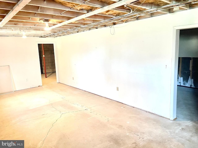 view of basement