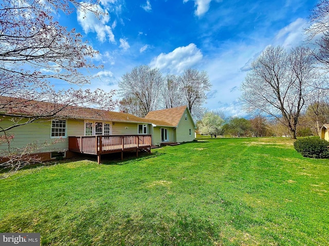 exterior space with a wooden deck