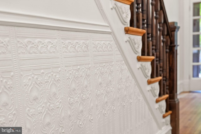interior details featuring wood finished floors