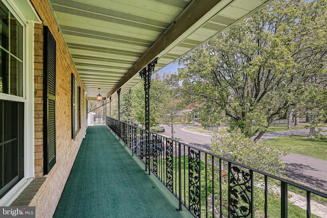 view of balcony