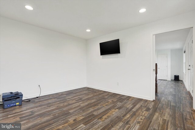 6301 Buchanan Trl W, Mercersburg, PA 17236 - spare room with baseboards, recessed lighting, and dark wood finished floors