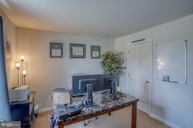 103 N Spinnaker Ln, Milton, DE 19966 - office area featuring carpet flooring and baseboards