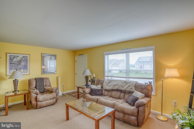 103 N Spinnaker Ln, Milton, DE 19966 - living room with light carpet and baseboards
