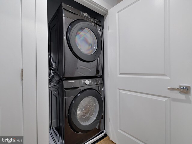 5100 Fitch St SE, Washington, DC 20019 - laundry room with stacked washer / dryer