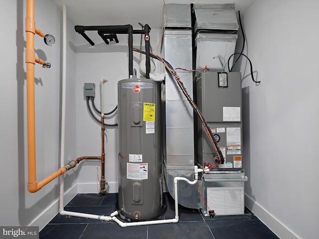 5100 Fitch St SE, Washington, DC 20019 - utility room with water heater and heating unit