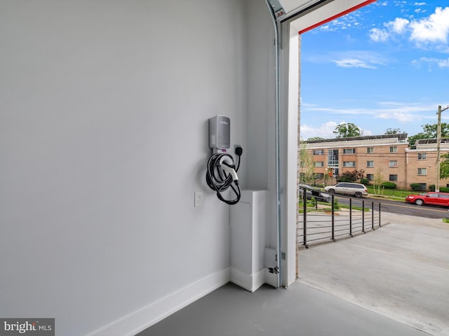 5100 Fitch St SE, Washington, DC 20019 - garage view of finished concrete floors and baseboards