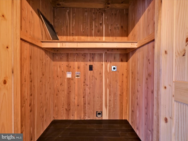 1918 Friedensburg Rd, Reading, PA 19606 - laundry area with wood walls