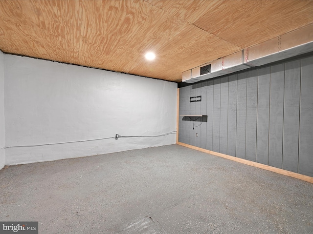 1918 Friedensburg Rd, Reading, PA 19606 - finished basement featuring baseboards and wooden ceiling