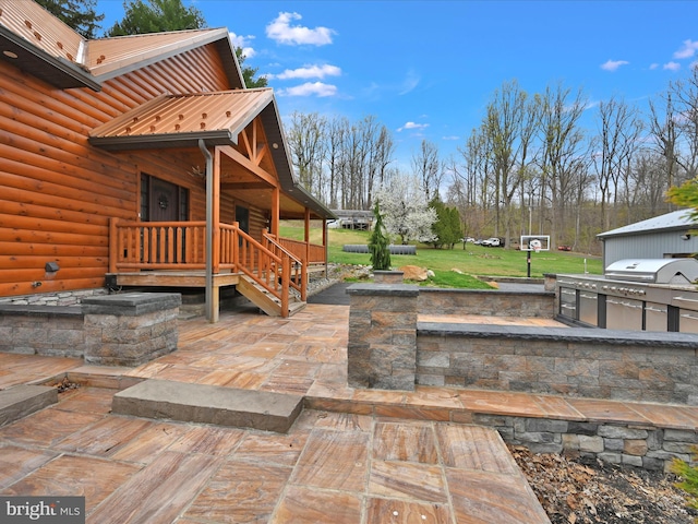 1918 Friedensburg Rd, Reading, PA 19606 - view of patio / terrace featuring a grill and exterior kitchen
