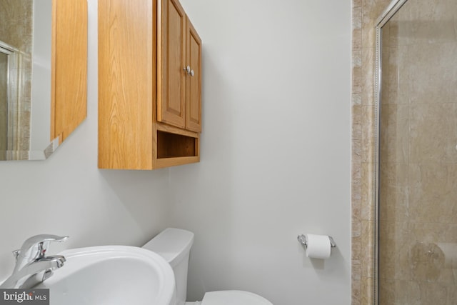 9060 Moonshine Holw Unit G, Laurel, MD 20723 - full bathroom featuring a sink, toilet, and a stall shower