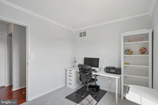 9060 Moonshine Holw Unit G, Laurel, MD 20723 - home office with ornamental molding and baseboards