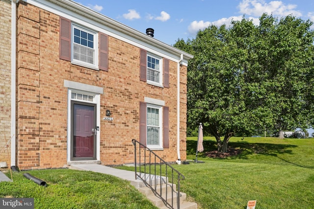 9060 Moonshine Holw Unit G, Laurel, MD 20723 - view of front of property with a front yard and brick siding
