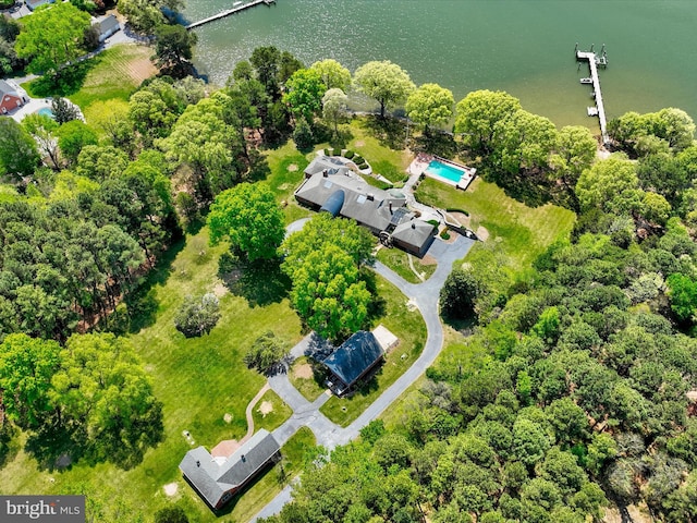 6976 Travelers Rest Cir, Easton, MD 21601 - aerial view featuring a water view