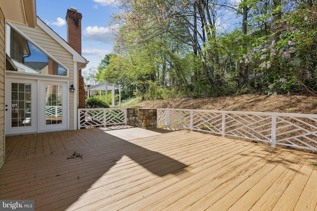 9313 Braymore Cir, Fairfax Station, VA 22039 - view of wooden terrace