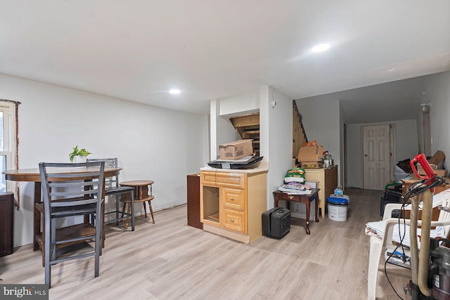 7020 Parsons Ln, Port Norris, NJ 08349 - kitchen with light wood-type flooring and recessed lighting