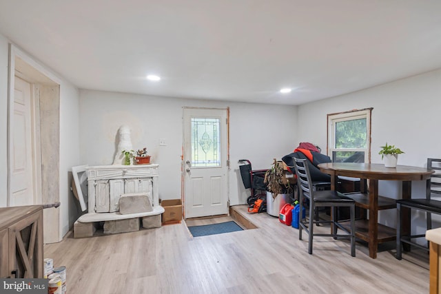 7020 Parsons Ln, Port Norris, NJ 08349 - foyer entrance with wood finished floors and recessed lighting