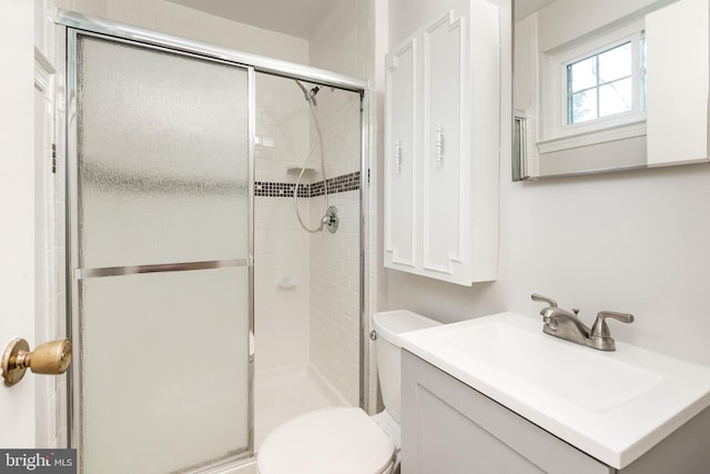 5310 Orchardson Ct, Fairfax, VA 22032 - full bathroom with a shower stall, toilet, and vanity