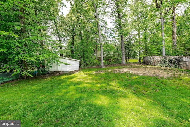 5310 Orchardson Ct, Fairfax, VA 22032 - view of yard featuring an outbuilding