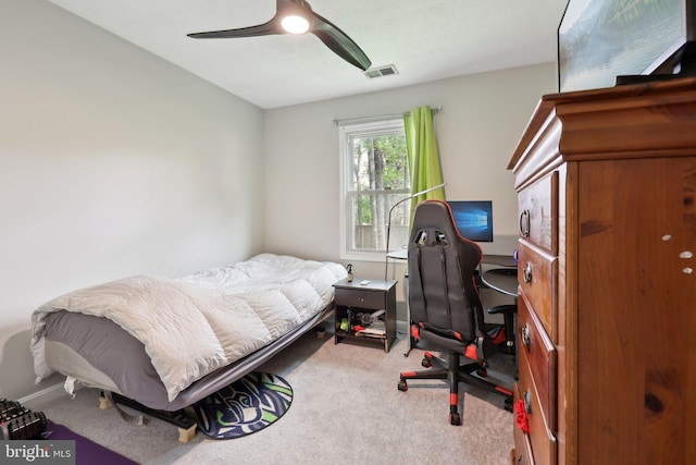 7303 Westwind Ct, Bowie, MD 20715 - carpeted bedroom featuring visible vents and a ceiling fan