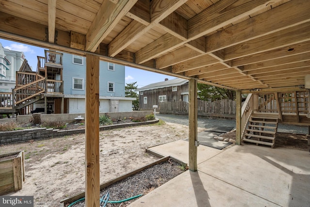 10 34th St, Ocean City, MD 21842 - view of patio with stairway and fence