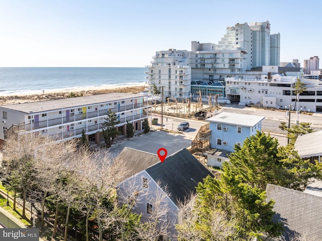 10 34th St, Ocean City, MD 21842 - aerial view with a water view and a beach view