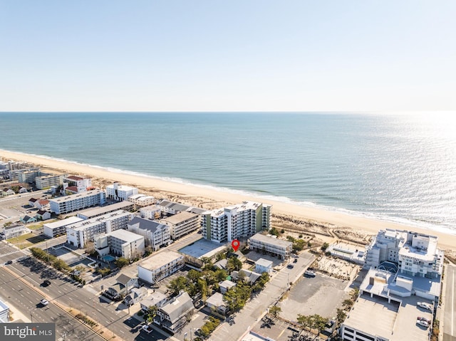 10 34th St, Ocean City, MD 21842 - drone / aerial view with a view of the beach and a water view