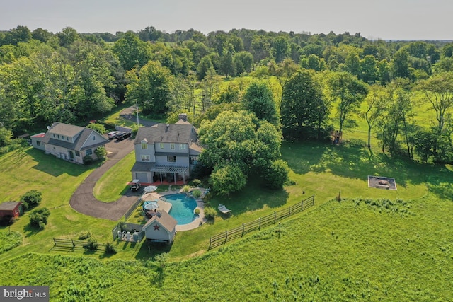 110 Clay Ridge Rd, Ottsville, PA 18942 - aerial view of property and surrounding area featuring a pool