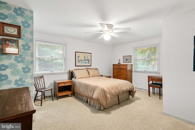 552 Brookwood Rd, Wayne, PA 19087 - bedroom with carpet flooring and a ceiling fan