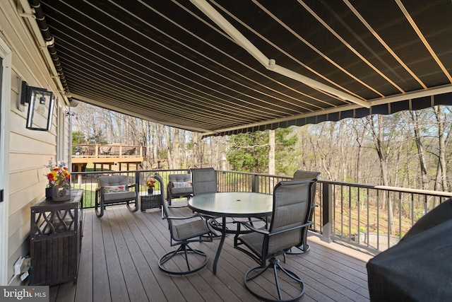 109 Aulee Ct, Winchester, VA 22602 - deck featuring outdoor dining space