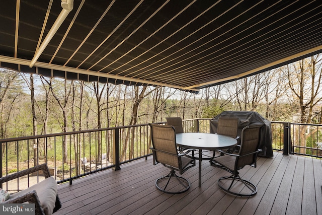 109 Aulee Ct, Winchester, VA 22602 - wooden deck featuring outdoor dining space and area for grilling