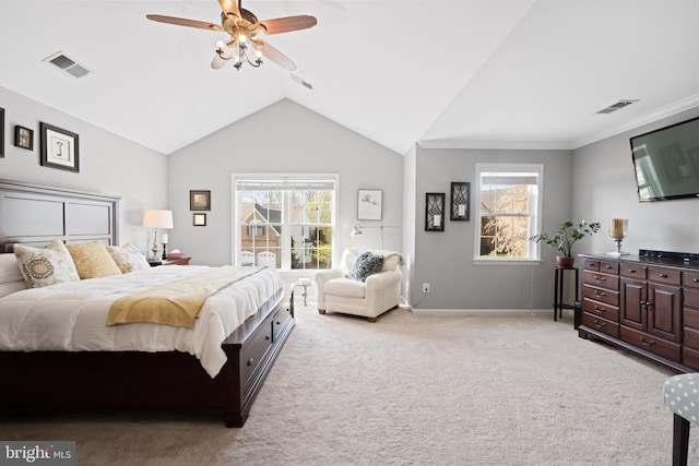 109 Aulee Ct, Winchester, VA 22602 - bedroom with light carpet, visible vents, and baseboards