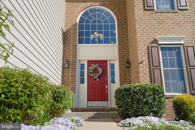 109 Aulee Ct, Winchester, VA 22602 - doorway to property with brick siding