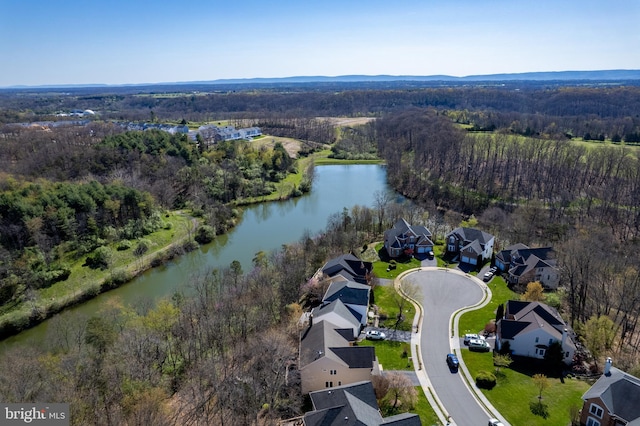 109 Aulee Ct, Winchester, VA 22602 - bird's eye view featuring a view of trees and a water view
