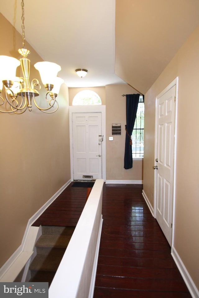 506 S 11th St Unit 33, Philadelphia, PA 19147 - interior space with wood finished floors, an inviting chandelier, and baseboards