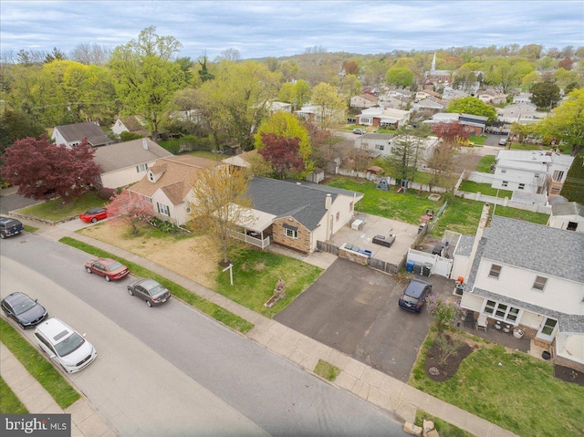 drone / aerial view featuring a residential view