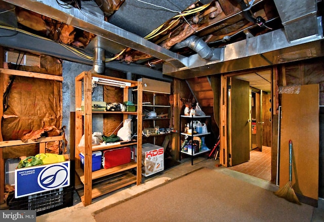 view of storage room