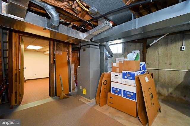 view of basement