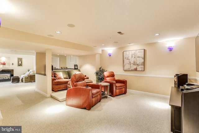 10107 Linford Ter, Lanham, MD 20706 - interior space featuring recessed lighting, baseboards, and carpet floors
