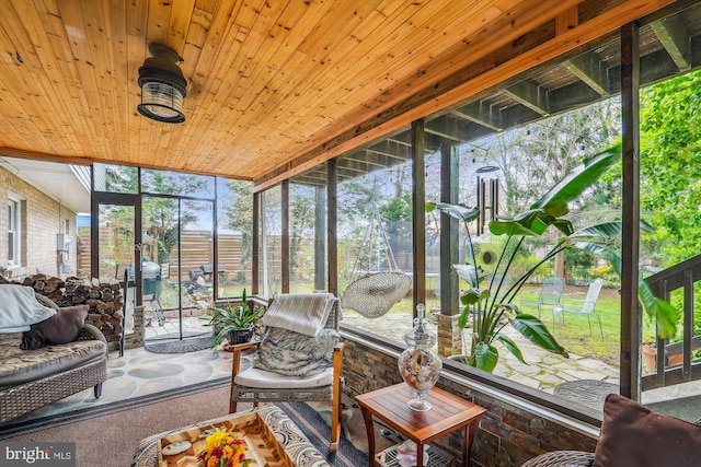 view of sunroom / solarium