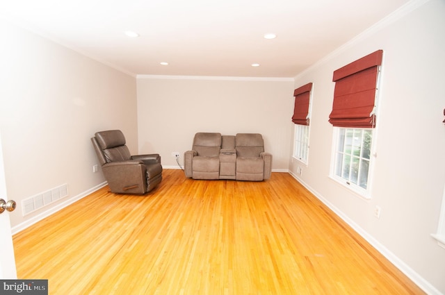 7 Briarwood Dr, Princeton Junction, NJ 08550 - unfurnished room with ornamental molding, recessed lighting, wood finished floors, and visible vents