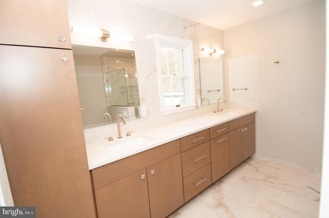 7 Briarwood Dr, Princeton Junction, NJ 08550 - full bathroom with a sink, a stall shower, and double vanity