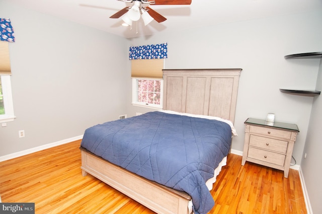 7 Briarwood Dr, Princeton Junction, NJ 08550 - bedroom with baseboards, ceiling fan, and wood finished floors